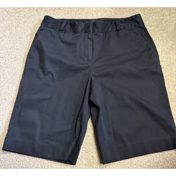 Talbots The Perfect Short Women's Size 10 Black 10” Inseam - Picture 1 of 7